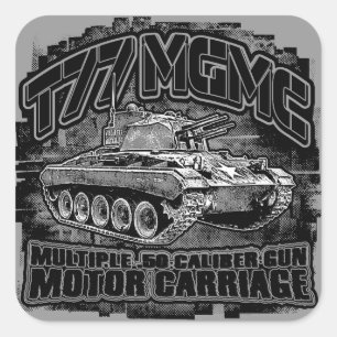 T77 MGMC Square Sticker Sticker