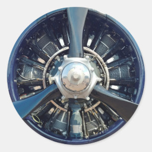 T-28 Trojan Classic Round Sticker