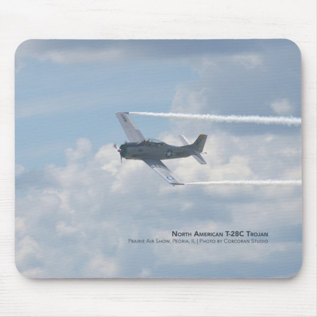 T-28C Trojan Aircraft Mouse Pad (Front)