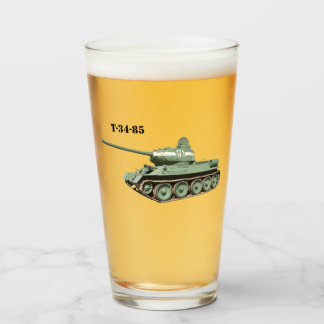 T-34-85 Medium Tank pint glass
