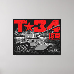 T-34-85 Soviet medium tank Canvas Print