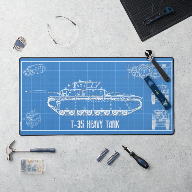 t-35 tank desk mat (Workstation)