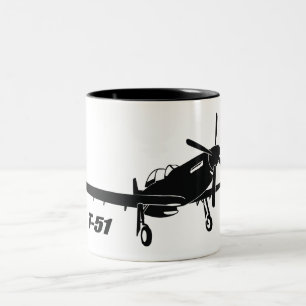 T-51 Mustang Two-Tone Coffee Mug
