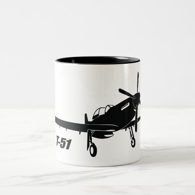 T-51 Mustang Two-Tone Coffee Mug (Center)