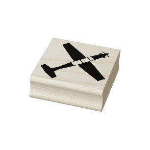 T-6 Texan 2 Top View Silhouette Stamp