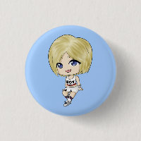 T-ARA Hyomin 'NICE BODY' Button - Blue [TypeA]