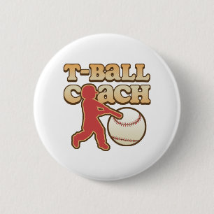 T-Ball Coach 2 Inch Round Button