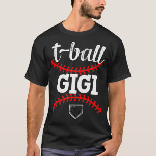 T-Ball Gigi Grandma Baseball Game Day Gift Tee Bal