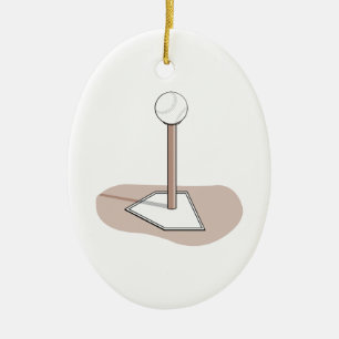 t-ball vector graphic ceramic ornament