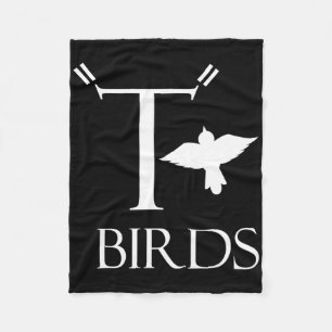 T Birds Halloween Tee Print On Byck Fleece Blanket