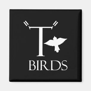 T Birds Halloween Tee Print On Byck Magnet