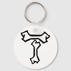 T bone icon keychain