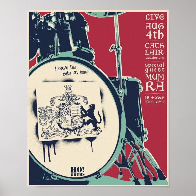 T-cats concert poster (Front)