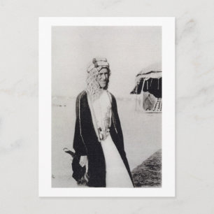 T. E. Lawrence in Arab Dress (b/w photo) Postcard