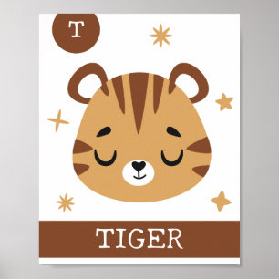 T est pour Tigre, Nounou, Chambre, Décoration Mura