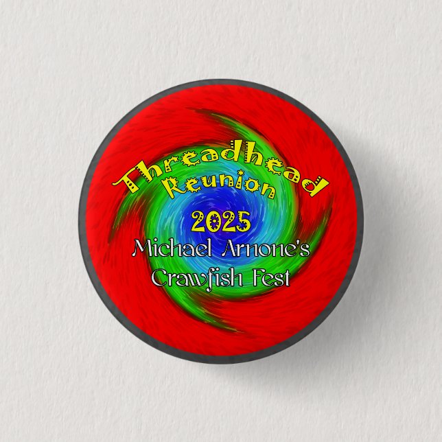 T.H. REUNION 1 INCH ROUND BUTTON (Front)