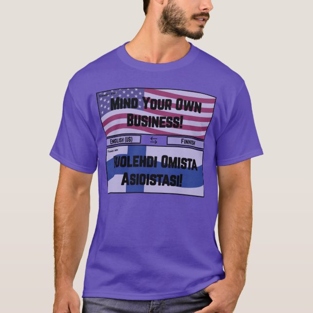 T Huolehdi funny T-Shirt (Front)