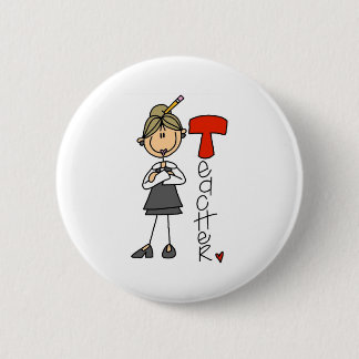 T is for Teacher 2 Inch Round Button