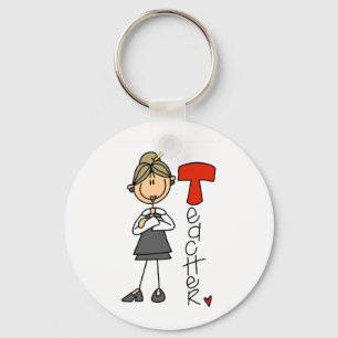 T is for Teacher Keychain