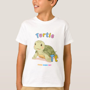 “T is for Turtle” Alphabet Tee – Grow Every Day