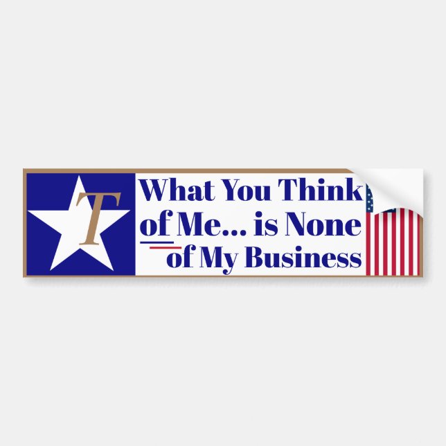 T is Trump - Free Speech What you think of Me Bumper Sticker (Front)