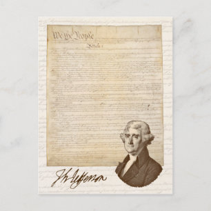 T. Jefferson: Truth & Newspapers - Postcard