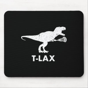 T-lax Dinosaur . Cool Dino Lax Player Lacrosse  Mouse Pad