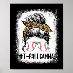 T-ll Gamma Life Messy Bun Leopard Print Softll 