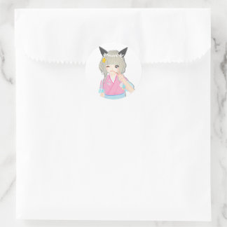 t_mikage seal[Wink]/ミカゲ シール[Wink]  Classic Round Sticker