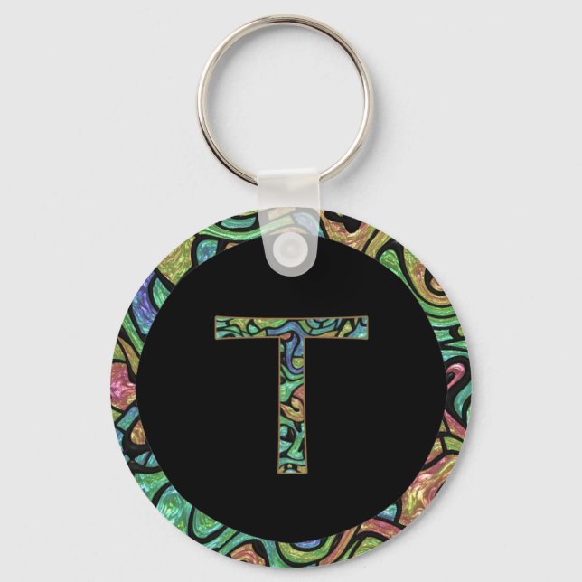 T Monogram Keychain (Front)