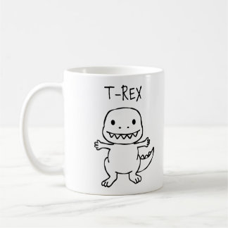 T-Pose T-Rex Sketch Coffee Mug