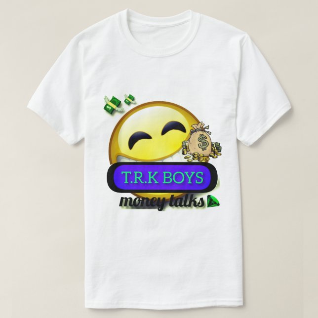 T.R.K MONEY TALKS SMILEY FACE TSHIRT (Design Front)
