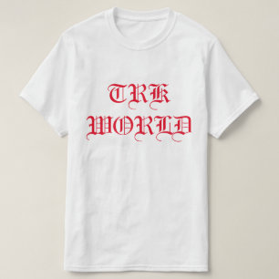 T.R.K WORLD TEXT DESIGN TSHIRT