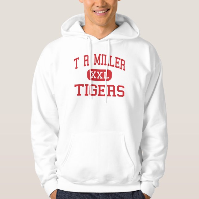 T R Miller - Tigers - High - Brewton Alabama Hoodie (Front)