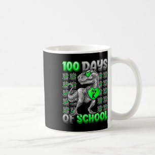 T-rex 100 Days Of School Pre-k 100 Days Smarter Bo Coffee Mug