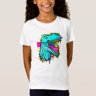 T Rex Awesome Neon T Shirt