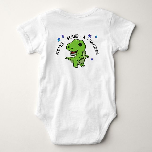 T-Rex Baby Bodysuit  (Back)
