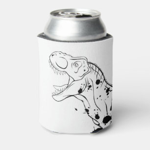 T-Rex (Black and White) Can Cooler