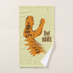 T-Rex Bones Bath Towel Set