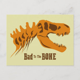 T-Rex Bones Postcard