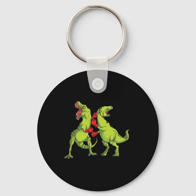 T-rex Boxing  Keychain (Front)