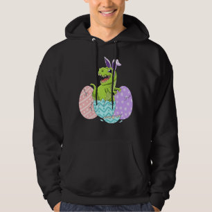 T Rex Bunny Easter Dinosaur Costume Easter Day Tod Hoodie