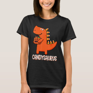 T Rex Candysaurus Candy Corn Dinosaur Halloween To T-Shirt