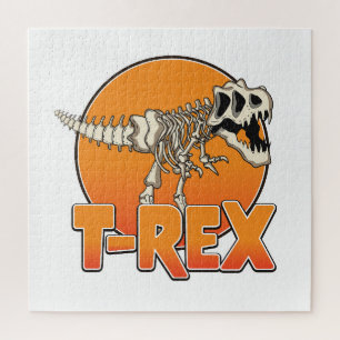 T-REX cartoon logo Jigsaw Puzzle