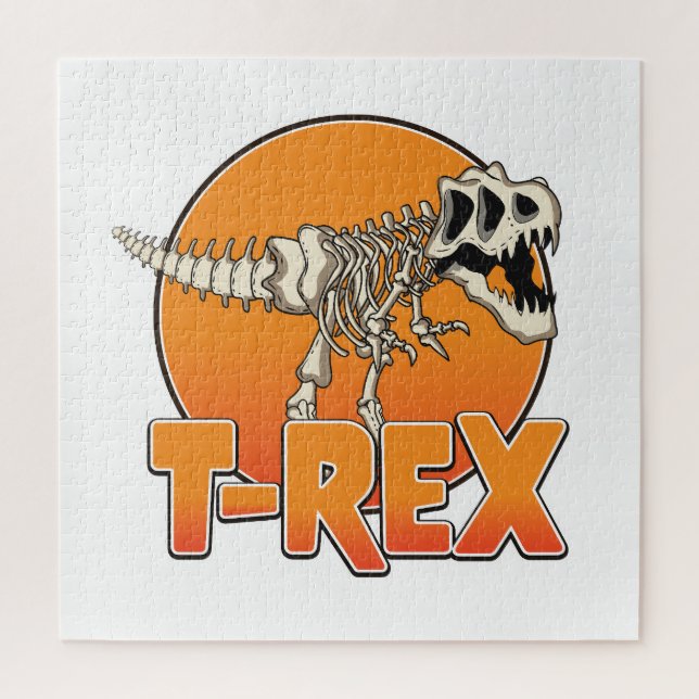 T-REX cartoon logo Jigsaw Puzzle (Vertical)