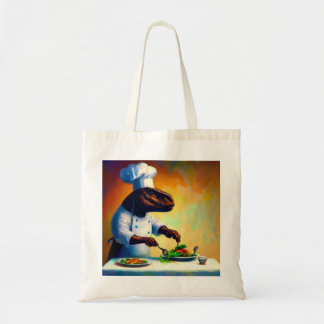 T Rex Chef Tote Bag