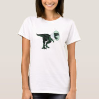 T-Rex Cone of Shame 2 women's T front/back