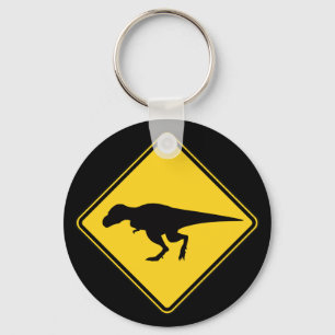 T-Rex Crossing Keychain