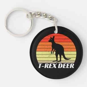 T-Rex Deer Tyrannosaurus Kangaroo - Coucher de sol