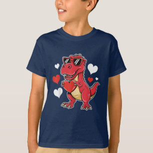 T-Rex Dino Valentine's Day I Steal Hearts T-Shirt
